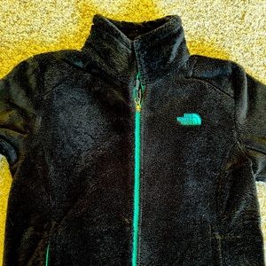 THE NORTH FACE Osito Women’s Fuzzy Fleece Full Zip Light Blue Jacket Size M